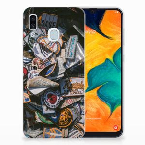 Samsung Galaxy A30 Siliconen Hoesje met foto Badges