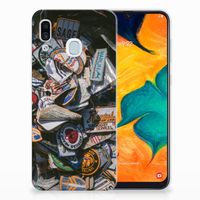 Samsung Galaxy A30 Siliconen Hoesje met foto Badges