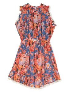 ZIMMERMANN Kids robe à fleurs - Bleu