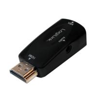 LogiLink CV0107 kabeladapter/verloopstukje HDMI VGA Zwart - thumbnail