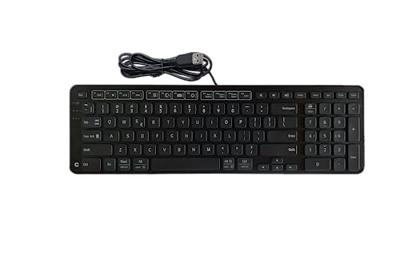 Contour Balance Keyboard Zwart | Bedraad USB-toetsenbord | Amerikaanse indeling | Super slank | Ergonomisch | Numeriek toetsenbord + multimedia toetsen | Thuis en kantoor | Voor Windows en Mac