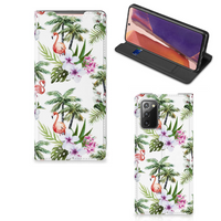 Samsung Galaxy Note20 Hoesje maken Flamingo Palms