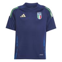 adidas Italië Trainingsshirt 2024-2026 Kids Donkerblauw Blauw Goud