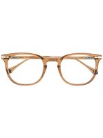 Matsuda lunettes de vue à monture carrée transparente - Marron