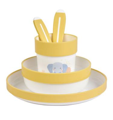 Saro eetset Wild Colors geel 5-delig Saro eetset Wild Colors geel 5-delig