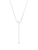 Maria Black collier Rose en or blanc 14ct pavé de diamants - Argent