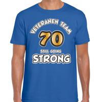 Bellatio Decorations Verkleed shirt voor heren - veteranen - blauw - verjaardag - 70 jaar 2XL  - - thumbnail