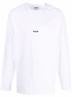 MSGM t-shirt à logo imprimé - Blanc