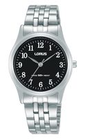 Lorus RRX37HX9 Horloge staal zilverkleurig-zwart 30 mm