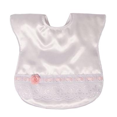 Soft Touch Slabbetje Lace & Rose 33 Cm Satijn Wit