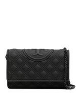 Tory Burch porte-monnaie Fleming à fini mat - Noir - thumbnail