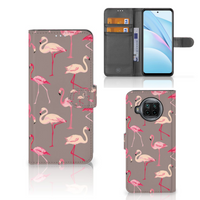 Xiaomi Mi 10T Lite Telefoonhoesje met Pasjes Flamingo - thumbnail