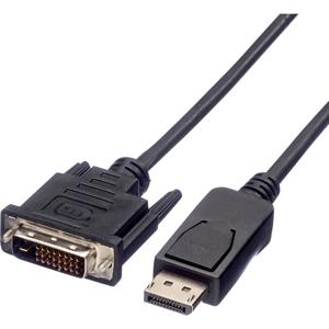 VALUE DisplayPort Kabel DP Male - DVI (24+1) Male, LSOH, zwart, 5 m