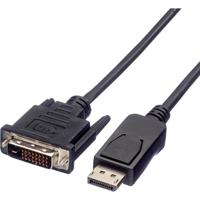 VALUE DisplayPort Kabel DP Male - DVI (24+1) Male, LSOH, zwart, 5 m - thumbnail