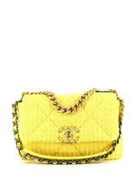 CHANEL Pre-Owned sac porté épaule Chanel 19 en tweed (2022) - Jaune - thumbnail