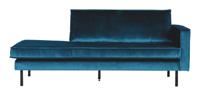 BePureHome Daybed Rodeo Rechts, Velvet - Blauw