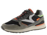 Victoria 1985 LEGGERA Nylon Low Tennis & Color & Split Leather Pieces & Retro Logo 8802112 for Men NEGRO 42