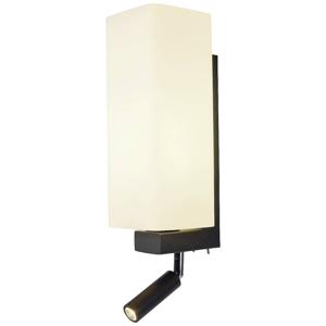 SLV QUADRASS SPOT 1003428 LED-wandlamp E27 2 W Zwart