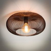 Plafondlamp Mallory Metaal, Ø43cm - Zwart nikkel - thumbnail