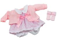 Berjuan kledingset babypop 30 cm lichtroze