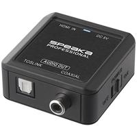 SpeaKa Professionele audio-converter [HDMI - coaxiaal, Toslink]
