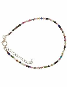 Multikleur Summer Vibes Armband Natuurlijke Bijgekleurde Stenen Sterling Zilver