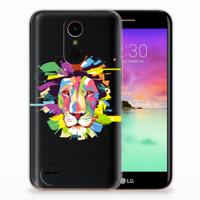 LG K10 2017 Telefoonhoesje met Naam Lion Color