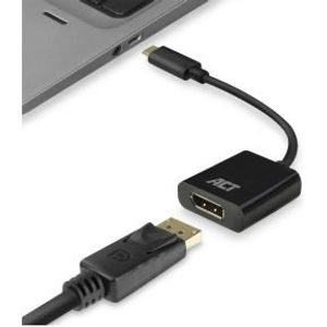 ACT USB-C naar DisplayPort female adapter 4K @ 60Hz