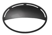 Franssen Moderne wandlamp Jack Oval 1-vaks zwart 2265-10