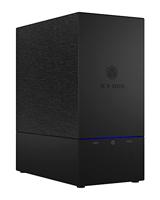 ICY BOX IB-RD3621-C31 USB RAID-behuizing voor 2 harde schijven, 2,5 inch & 3,5 inch, USB 3.1 Gen2 (10 Gbit/s), USB-C, RAID 1, 0, JBOD, ventilator, extern, zwart