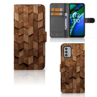 Book Style Case voor Nokia G42 Wooden Cubes - thumbnail