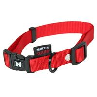 Martin Sellier 12111.1 halsband, verstelbaar, 30/45 cm, rood