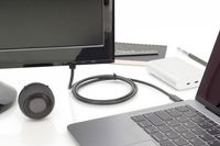 Digitus AK-300332-020-S USB-C-displaykabel USB-C / DVI Adapterkabel USB-C stekker, DVI-D 24+1-polige stekker 2.00 m Zwart Afgeschermd, Afgeschermd (dubbel) - thumbnail