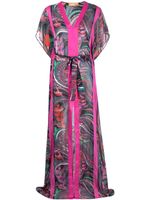 PUCCI robe-caftan à imprimé graphique - Rose - thumbnail