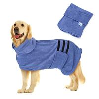 Nobleza Hondenbadjas, XL hondendroogjas, hondenhanddoek gewaad huisdieren kamerjas super absorberende huisdier puppy badjas sneldrogend verstelbare huisdier badjas handdoek voor extra grote honden kat