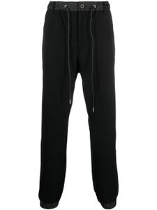 sacai pantalon de jogging à taille à lien de resserrage - Noir