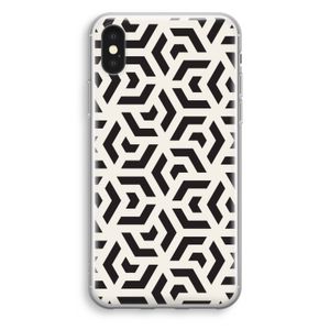 Crazy pattern: iPhone XS Transparant Hoesje