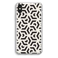 Crazy pattern: iPhone XS Transparant Hoesje - thumbnail