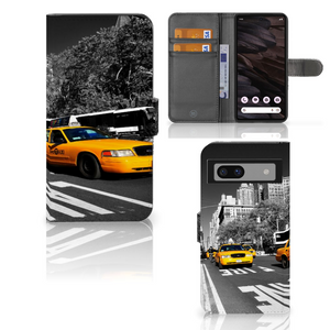 Google Pixel 7A Flip Cover New York Taxi