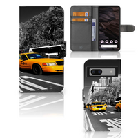 Google Pixel 7A Flip Cover New York Taxi - thumbnail