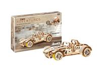 Revell 00615 - Tiny Adventures - Roadster - 1:32 Schaal Houten Model Kit - met Pull Back & Go Motor - Lengte 16,6cm
