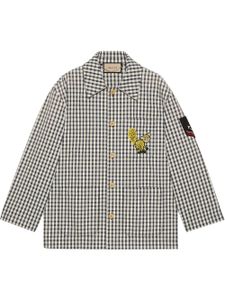 Gucci veste à patch brodé - Blanc