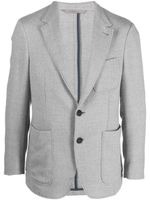 Canali blazer en laine à simple boutonnage - Gris