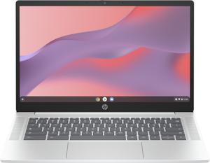 HP Chromebook 14a-nf0050nd Intel® N N100 35,6 cm (14") Full HD 4 GB LPDDR5-SDRAM 128 GB Flash Wi-Fi 6E (802.11ax) ChromeOS Zilver