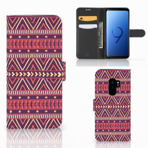 Samsung Galaxy S9 Plus Telefoon Hoesje Aztec Paars