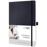 Sigel CONCEPTUM® CO308 Notitieboek Dotted, (punten) Zwart Aantal paginas: 97 DIN A4 - thumbnail