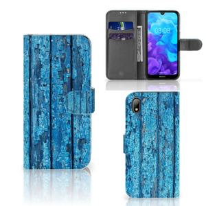 Huawei Y5 (2019) Book Style Case Wood Blue