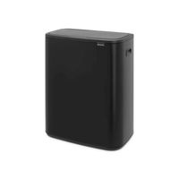 Brabantia Bo Touch Bin afvalemmer 60 liter met kunststof binnenemmer - Matt Black