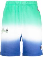 AAPE BY *A BATHING APE® short colour-block à taille élastiquée - Vert - thumbnail