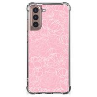 Samsung Galaxy S21 Plus Case White Flowers